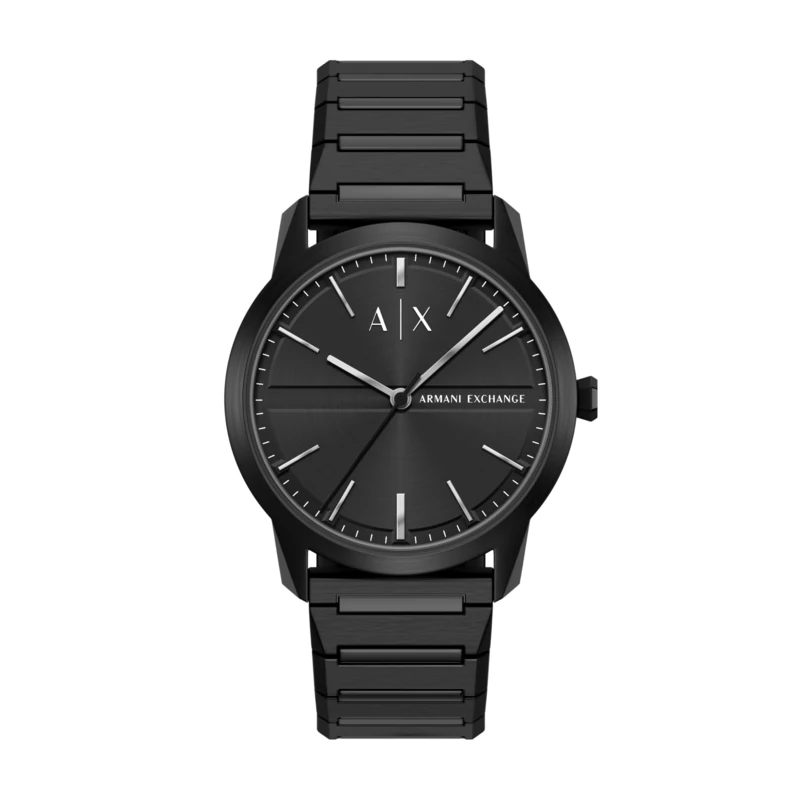 Armani Exchange Men's 42MM Black Stainless Steel Watch, AX2651