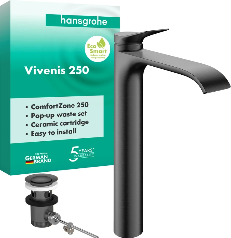 hansgrohe Vivenis Bathroom Sink Tap with Pop-Up Waste Set