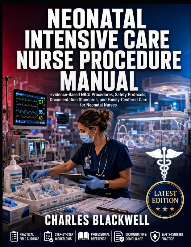 NEONATAL INTENSIVE CARE NURSE PROCEDURE MANUAL: Evidence-Based NICU Procedures, Safety Protocols, Documentation Standards, and Family-Centered Care for Neonatal Nurses
