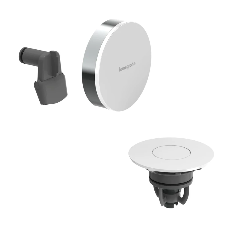 hansgrohe Exafill Finish Set Bath Filler, Waste and Overflow Set, Chrome