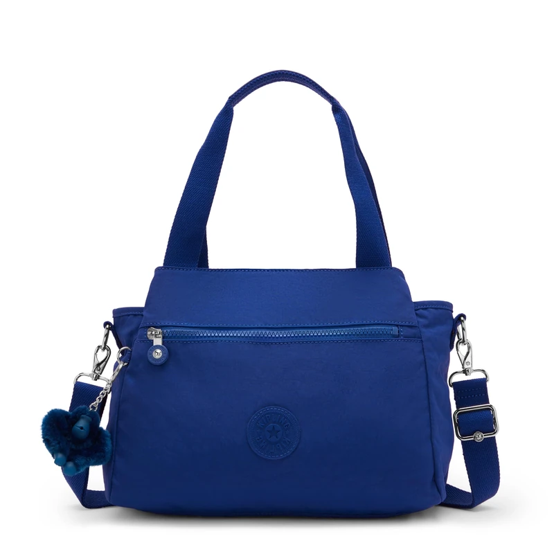 Kipling Elysia Shoulder Bag, Lightweight Medium Handbag with Multiple Compartments, Adjustable Strap & Practical Everyday Organizer Bag - Blazing Blue