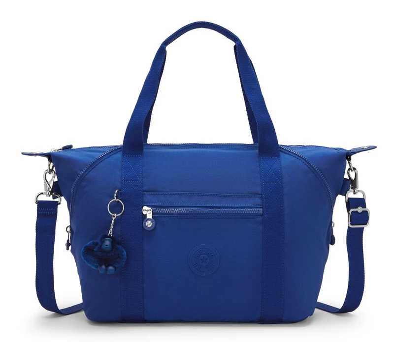 Kipling Art Tote Bag Large Lightweight Zip Closure Adjustable Strap