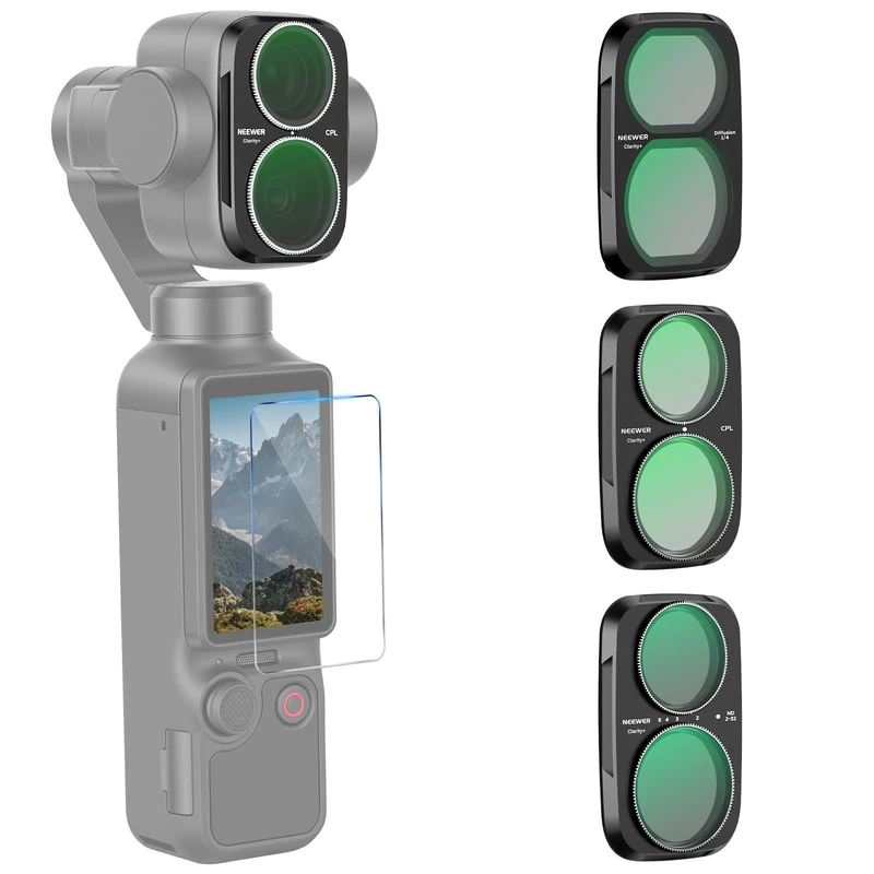 NEEWER Clarity+ ND/CPL/Effect Filter Compatible with DJI Osmo Pocket 4P