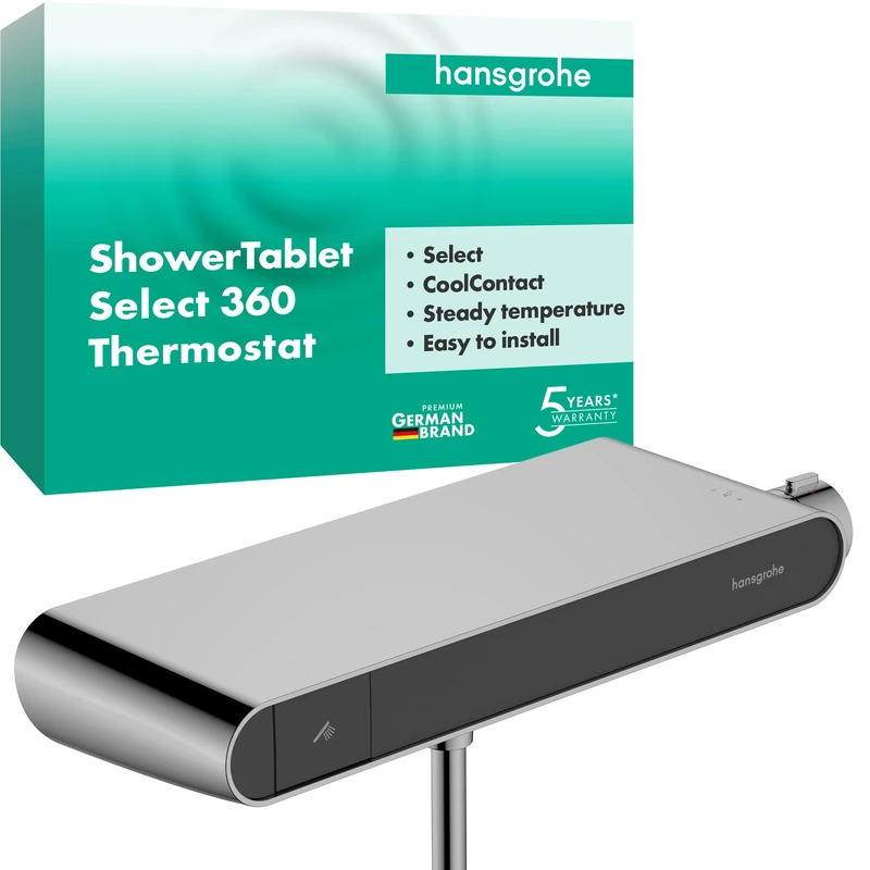 hansgrohe ShowerTablet Select Thermostatic Shower Mixer Tap with 1 Outlet