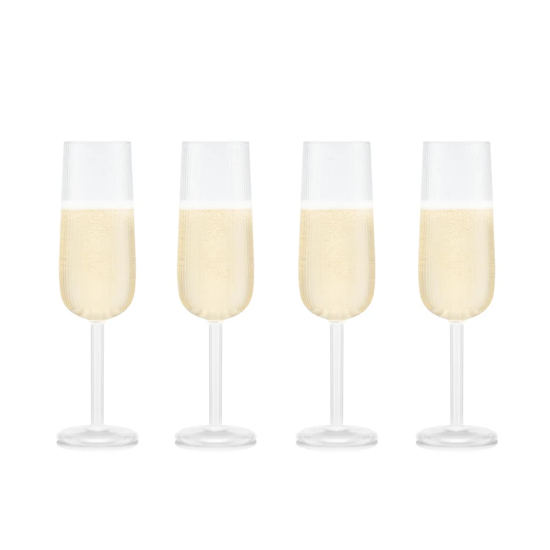 Bodum SOHO 4 pcs Champagne Flute Glass, 0.25 l, 8 oz