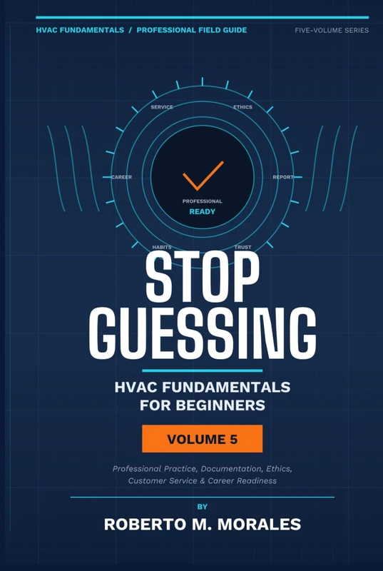 Stop Guessing: HVAC Fundamentals for Beginners: Volume V: Professional Practice, Documentation, Ethics, Customer Service, and Career Readiness (Practical HVAC Field Guides for Technicians)
