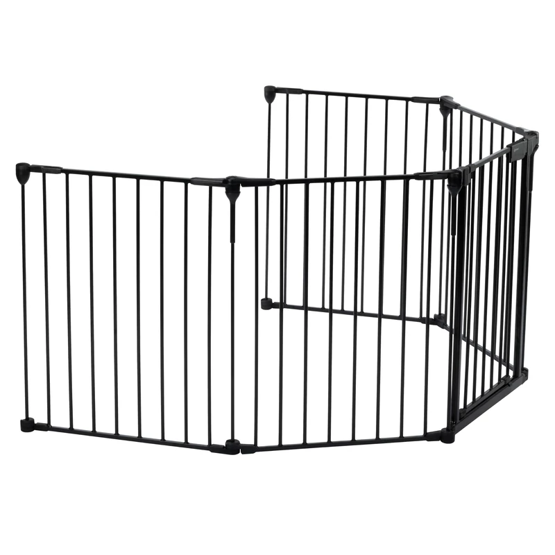 Safety 1st Modular 5 Panel Baby Gate, 64-296 cm, One-Hand Opening, Black