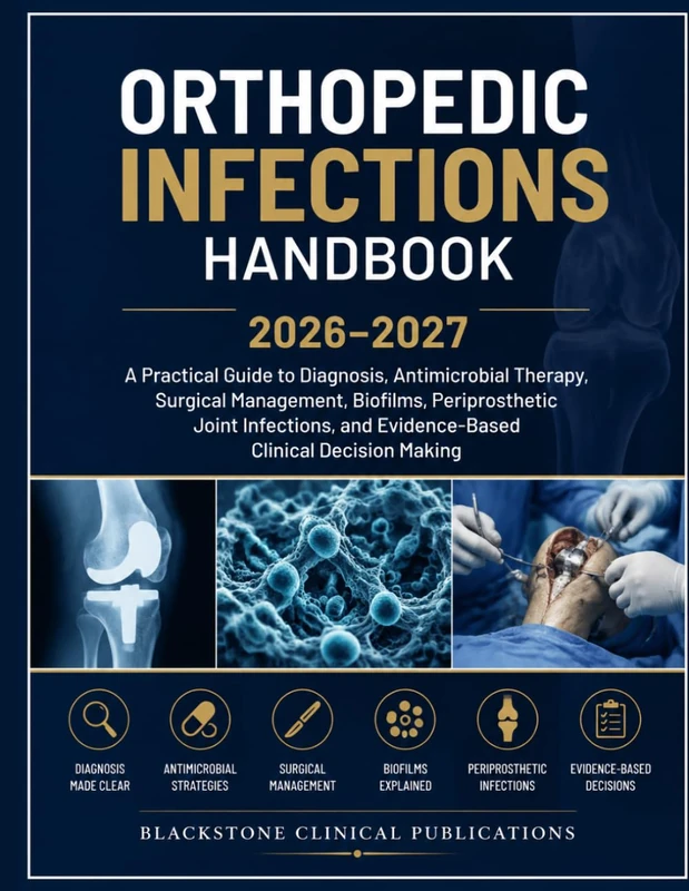 ORTHOPEDIC INFECTIONS HANDBOOK 2026–2027: A Practical Guide to Diagnosis, Antimicrobial Therapy, Surgical Management, Biofilms, Periprosthetic Joint ... and Evidence-Based Clinical Decision Making