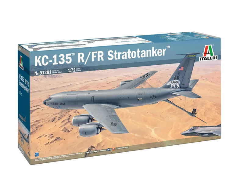 Italeri 91281 KC-135 R/FR Stratotanker 1:72 Scale Plastic Model Kit/Model Assembly
