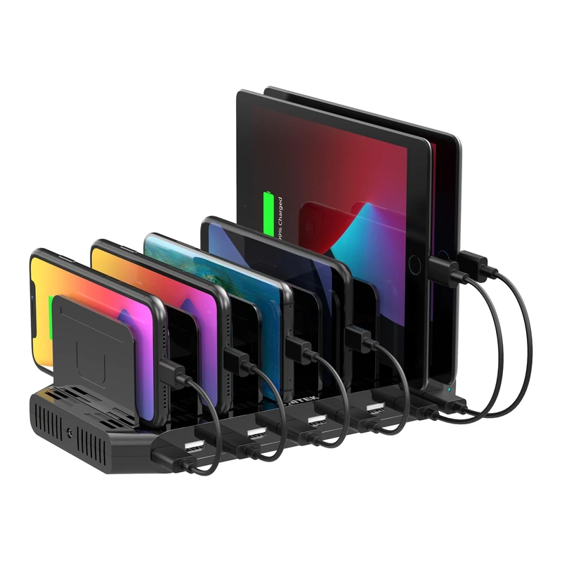 Unitek 60W 10 USB Charging Station, Charge Docking Station