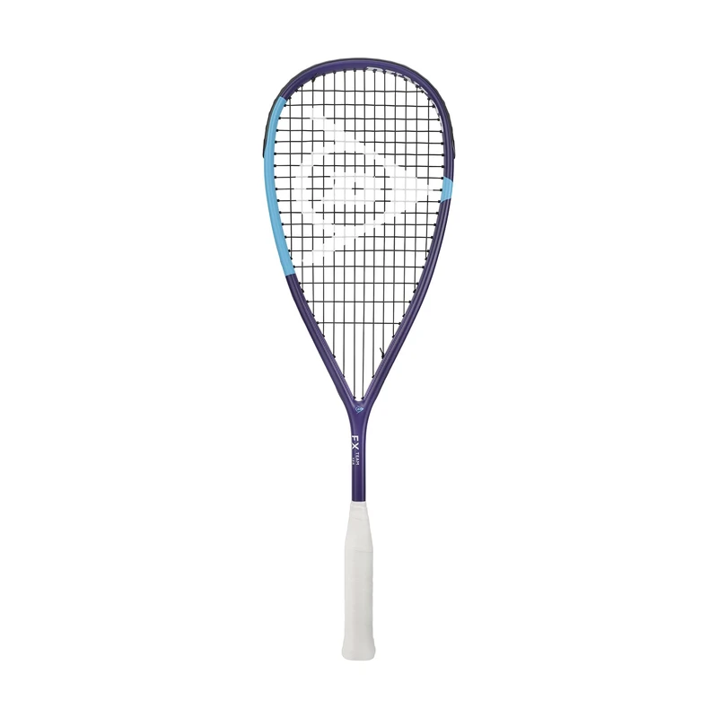 Dunlop FX Team 125 Squash Racket, 125g Graphite, Head Light