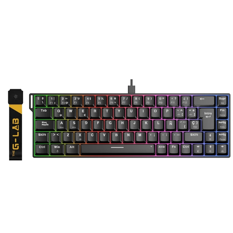 The G-Lab - Keyz Titanium HE Keyboard Gaming Hall Effect Magnetic QWERTY ES