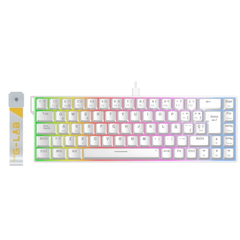 The G-Lab - Keyz Titanium HE Keyboard Gaming Hall Effect Magnetic QWERTY ES