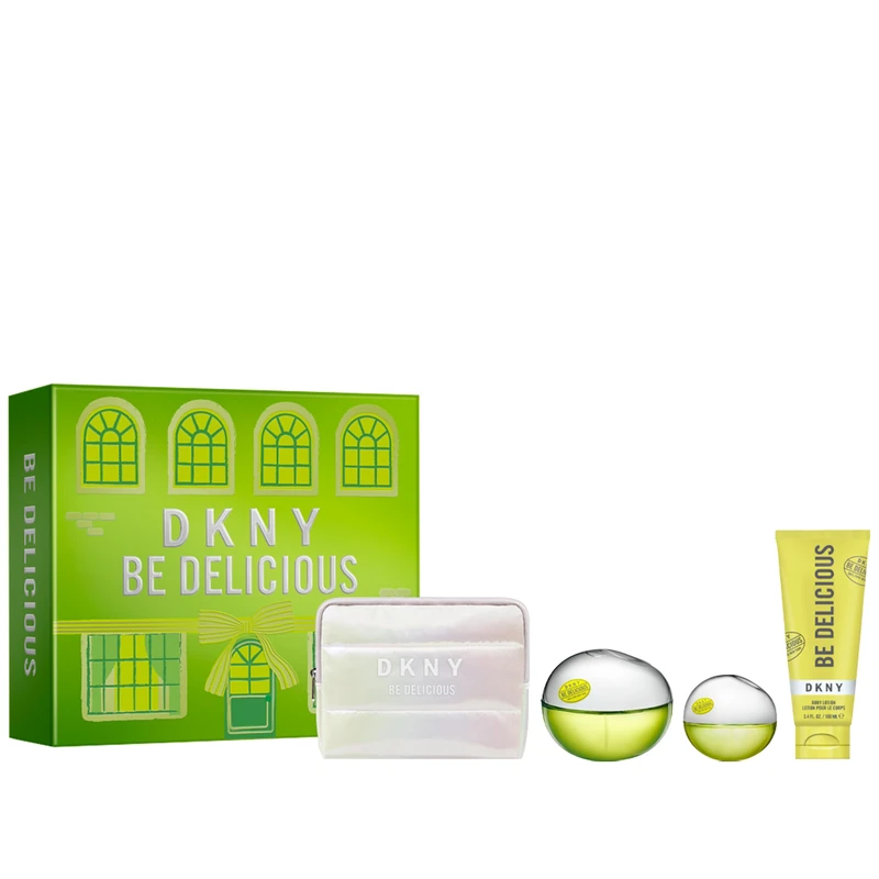DKNY Be Delicious 100ml EdP,15ml EdP, 100ml Body Lotion & Purse