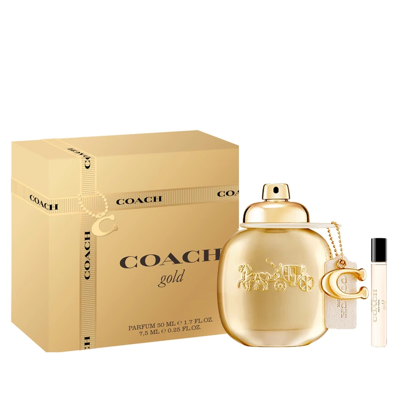 Coach Gold Parfum 50ml & 7.5ml Purse Spray Set