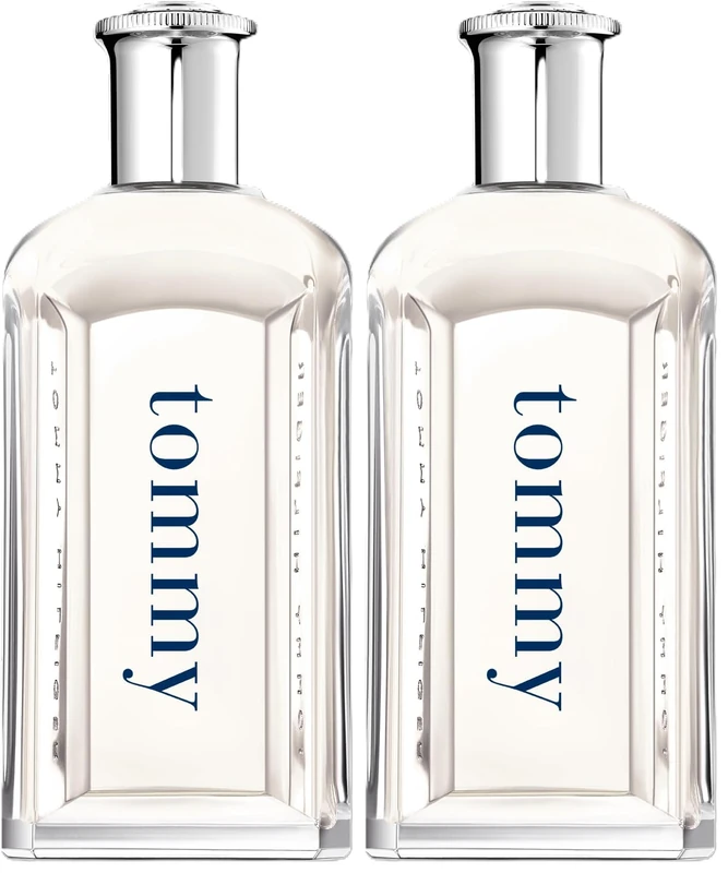 Tommy Hilfiger – Tommy Eau de Toilette 200 ml – Perfume for Men – Fougère Fragrance – Citrus and Fruity Notes – Transparent Glass Bottle (Pack of 2)