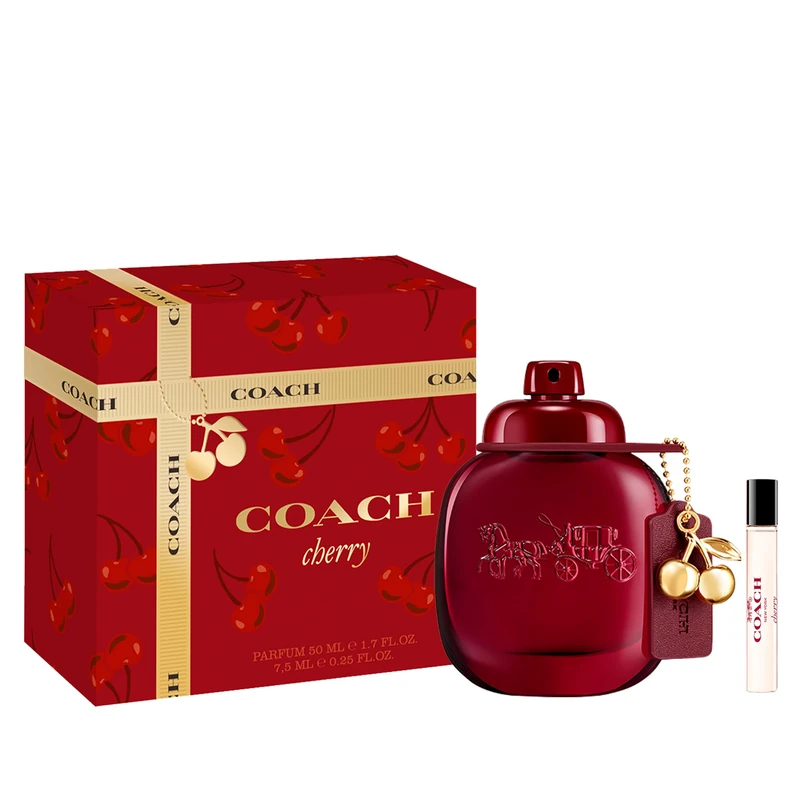 Coach Cherry Parfum 50ml & Travel Spray 7.5ml Set
