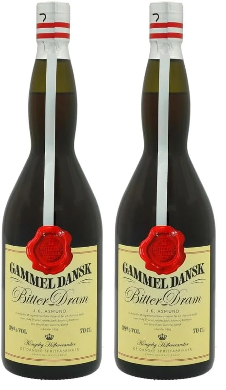 Gammel Dansk Bitter Dram, 70 cl (Pack of 2)