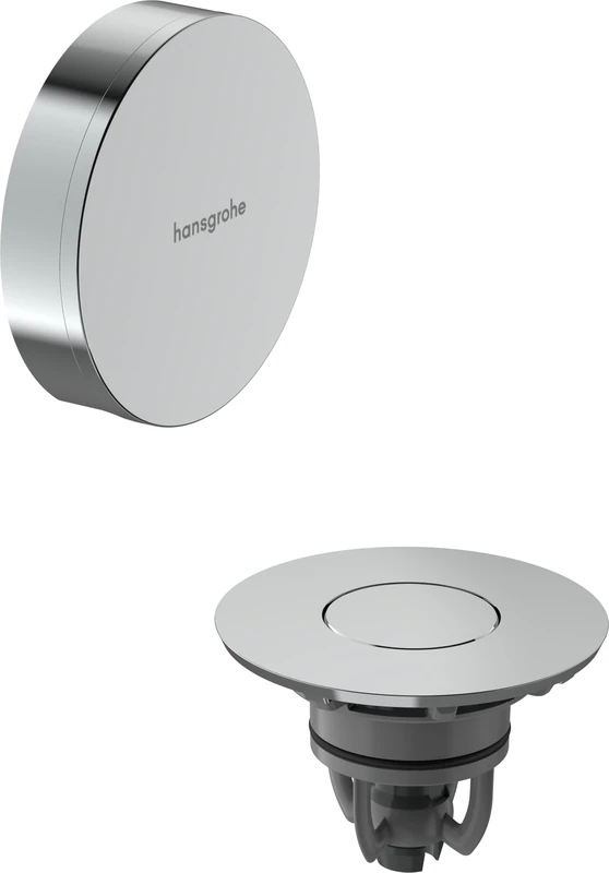hansgrohe Flexaplus Finish Set Waste and Overflow Set for Bathtub, Chrome
