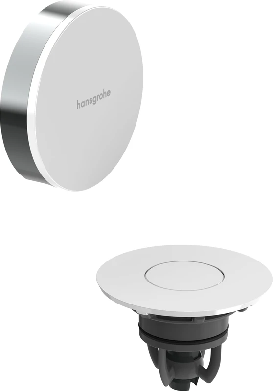 hansgrohe Flexaplus Finish Set Waste and Overflow Set for Bathtub, Chrome
