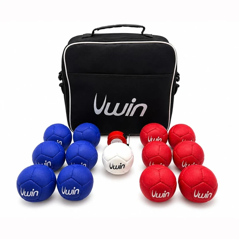 Uwin Boccia Set with 15 Pieces for Schools Clubs and Home Play, Hard - Image 1