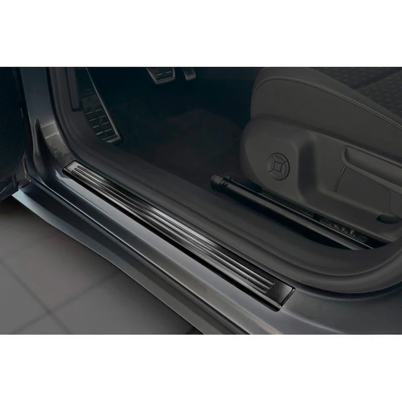 Avisa Black Inox door sill protectors custom-fit - Image 1
