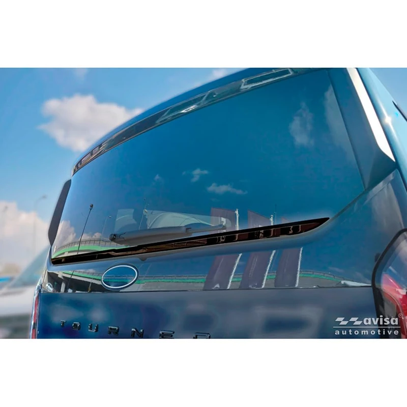 Avisa Black Chrome Stainless Steel Tailgate Trim custom-fit