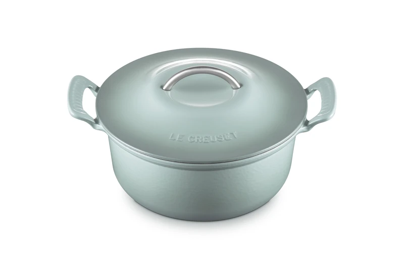 Le Creuset Cast Iron Modern Heritage Round Casserole, Sea Salt