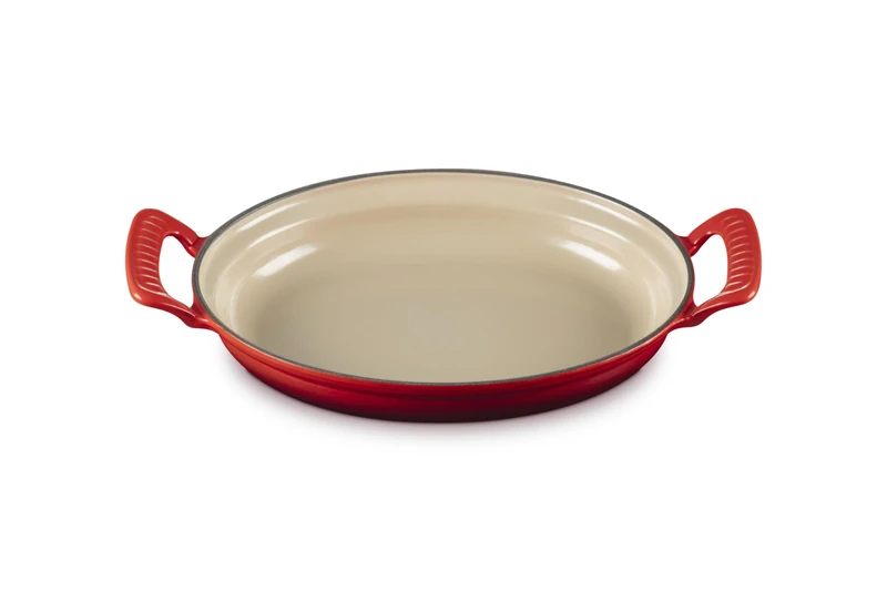 Le Creuset Cast Iron Modern Heritage Oval Baker, Cerise - Image 1