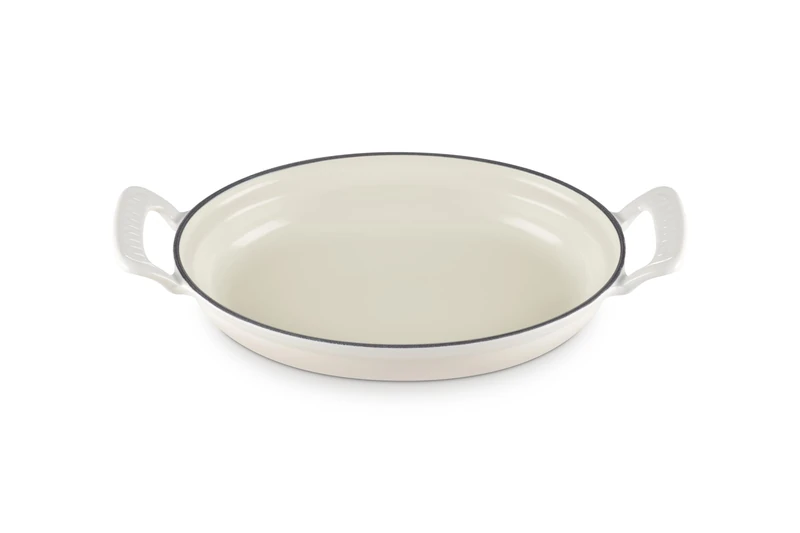 Le Creuset Cast Iron Modern Heritage Oval Baker, Meringue - Image 1