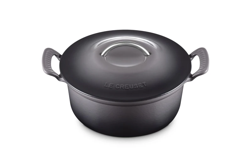 Le Creuset Cast Iron Modern Heritage Round Casserole, Flint