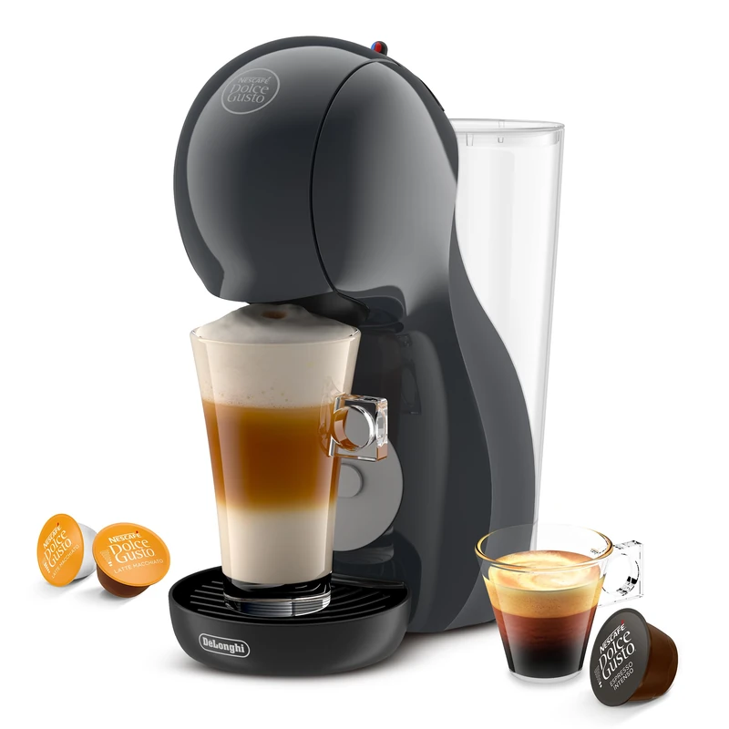 NESCAFÉ Dolce Gusto De'Longhi Piccolo XL Manual Coffee Machine Anthracite/Arctic Grey