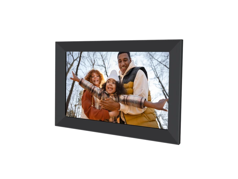 AGFAPHOTO – Realiview APF1000WIFI – Wi-Fi enabled digital picture frame – Frameo app, 10-inch HD touchscreen, 32 GB storage, weather/clock function – Black