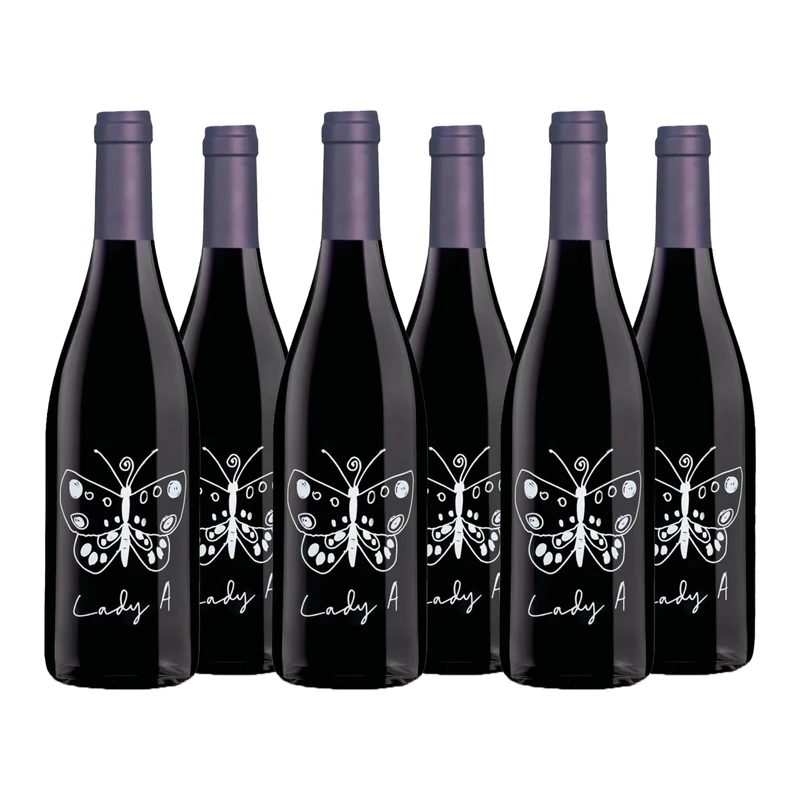 Lady A Rouge Provence Red Wine by Marrenon, Grenache Syrah Merlot Blend, French Art Wine, 75cl, (Case of 6)