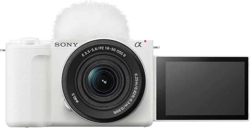 Sony ZV-E10M2 Mirrorless Vlogging Camera wtih 16-50mm Lens (26MP APS-C Sensor, 4K 60p Video, Flip Screen, Real-Time Eye AF, USB-C Streaming - Ideal for Content Creators & YouTubers) White