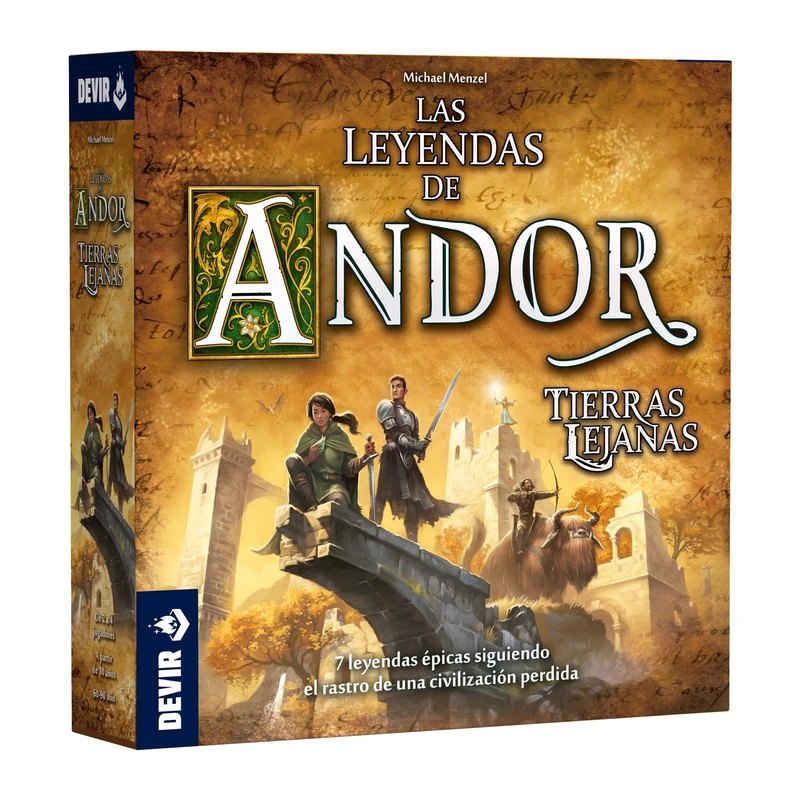 Devir - Legends of Andor: Outlands, Adventure and Fantasy Cooperative Board Game, Narrative Campaign, for 2-4 Players, +10 Years | Spanish Version