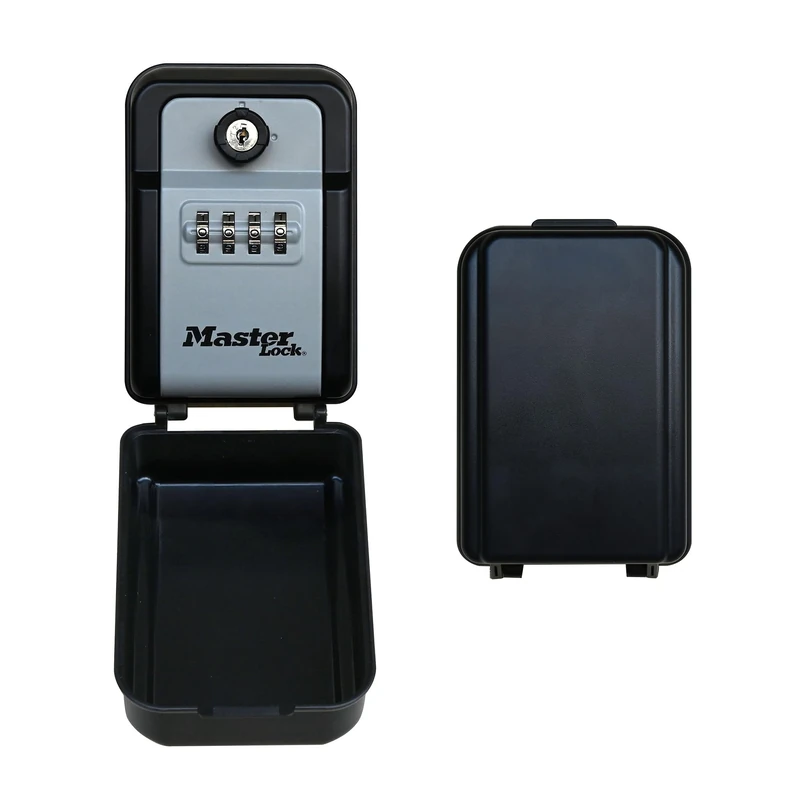 Master Lock Key Safe Resettable Combination & Key Override, Wall Mounted 5432EURD, Medium, Black