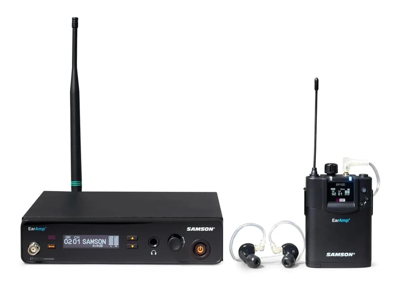 Samson EarAmp EWM100 Dual Wireless In-Ear Monitoring System, L-band 470 MHz – 502 MHz