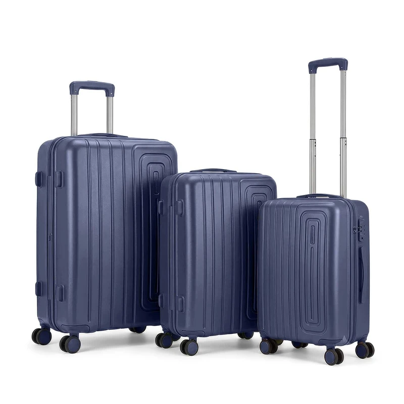 GC GAVENO CAVAILIA Cabin Suitcase 3 Piece Luggage Set with 4 Spinner Wheels