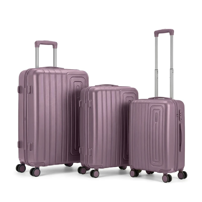 GC GAVENO CAVAILIA Cabin Suitcase 3 Piece Luggage Set with 4 Spinner Wheels