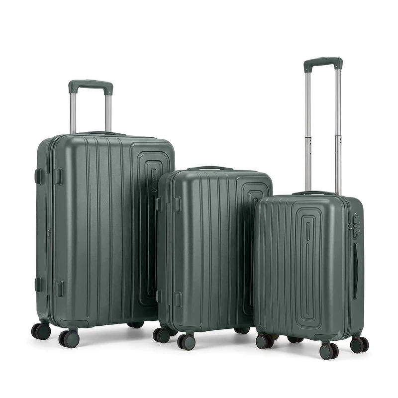 GC GAVENO CAVAILIA Cabin Suitcase 3 Piece Luggage Set with 4 Spinner Wheels