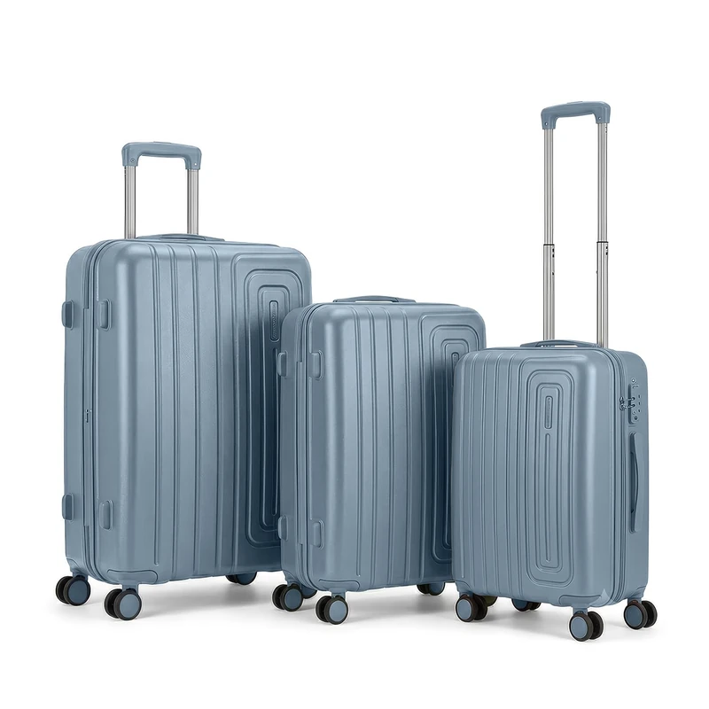 GC GAVENO CAVAILIA Cabin Suitcase 3 Piece Luggage Set with 4 Spinner Wheels