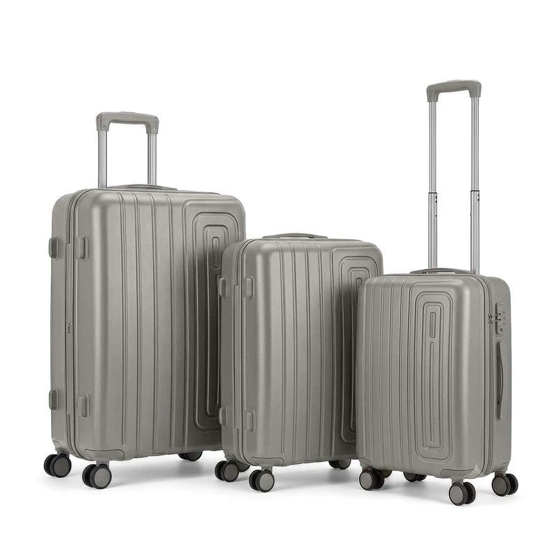 GC GAVENO CAVAILIA Cabin Suitcase 3 Piece Luggage Set with 4 Spinner Wheels
