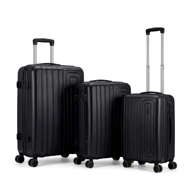 GC GAVENO CAVAILIA Cabin Suitcase 3 Piece Luggage Set with 4 Spinner Wheels