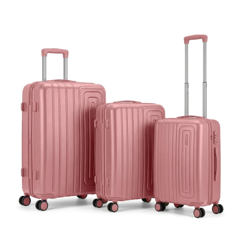 GC GAVENO CAVAILIA Cabin Suitcase 3 Piece Luggage Set with 4 Spinner Wheels