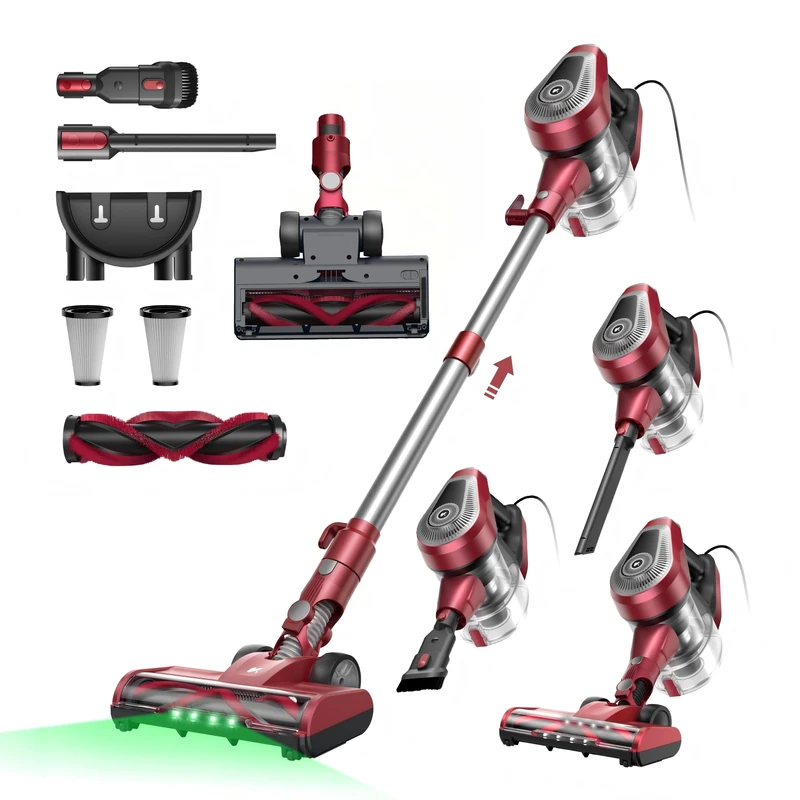 Vexilar Vacuum Cleaner,600W/60KPa Corded Vacuum Cleaner,1.5L Large Dustbin