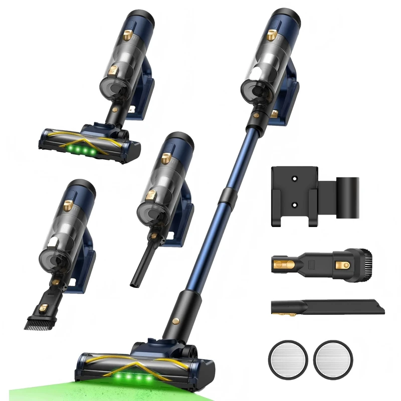 Vexilar Vacuum Cleaner V12,50KPa/50Mins Cordless Vacuum Cleaner,Anti-Tangle