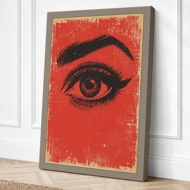 Watchful Eye Canvas Wall Art Print 36x24 Inch