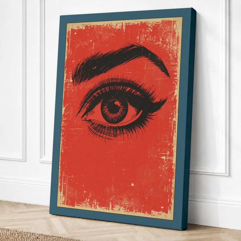 Watchful Eye Canvas Wall Art Print 36x24 Inch