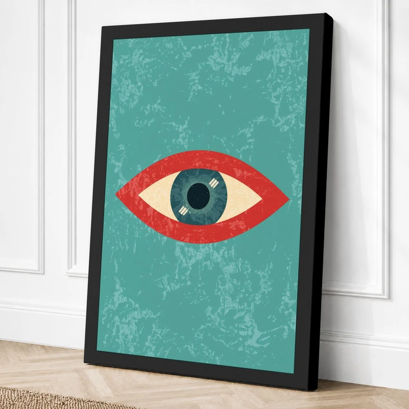Watchful Eye Canvas Wall Art Print 36x24 Inch